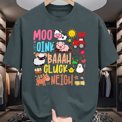 Best Farmer Life Shirt, Funny Farmer UnisexT-Shirt/Hoodie/Sweatshirt HLT00 - Farm Animals Sounds Oink Baa Neigh Cluck Moo Kids Farmer T-Shirt