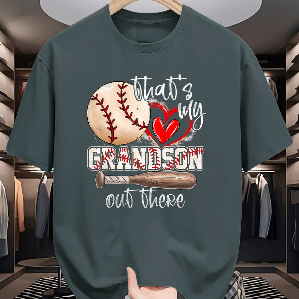 Best Grandma Shirt, Proud Grandma Unisex T-Shirt/Hoodie/Sweatshirt HLT00 - That'S My Grandson Out There Baseball Grandma Mothers Day T-Shirt