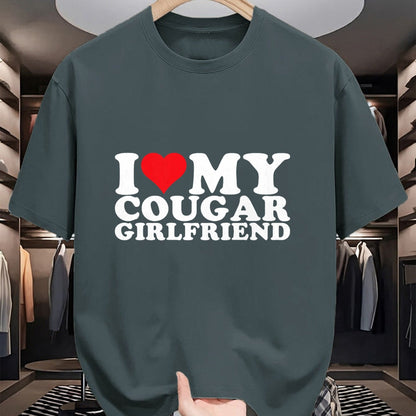 Best Wife Shirt, Wife and Husband Unisex T-Shirt/Hoodie/Sweatshirt HLT00 - I Love My Cougar Girlfriend I Heart My Cougar GF T-Shirt