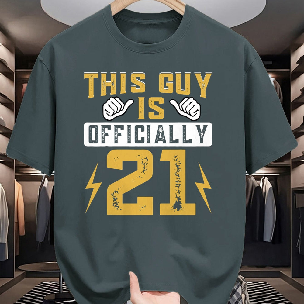 Best Wife Shirt, Wife and Husband Unisex T-Shirt/Hoodie/Sweatshirt HLT00 - This Guy Is Officially 21 Years Of Being Awesome Birthday T-Shirt