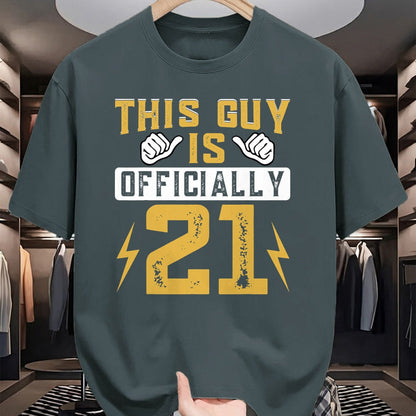 Best Wife Shirt, Wife and Husband Unisex T-Shirt/Hoodie/Sweatshirt HLT00 - This Guy Is Officially 21 Years Of Being Awesome Birthday T-Shirt