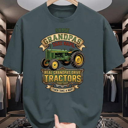 Best Farmer Life Shirt, Funny Farmer UnisexT-Shirt/Hoodie/Sweatshirt HLT00 - Farmer Some Grandpas Take Naps Cool Grandpas Drive Tractor T-Shirt (2)