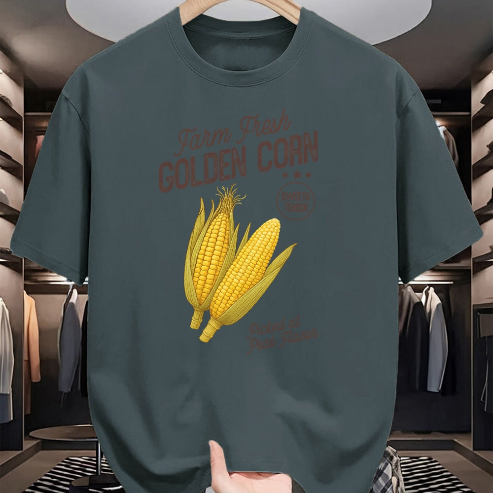Best Farmer Life Shirt, Funny Farmer UnisexT-Shirt/Hoodie/Sweatshirt HLT00 - Farm Fresh Golden Corn Retro Sweet Vegetable Farmers Market T-Shirt
