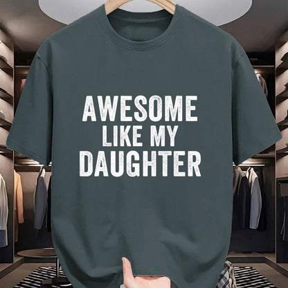 Best Wife Shirt, Wife and Husband Unisex T-Shirt/Hoodie/Sweatshirt HLT00 - Awesome Like My Daughter Funny Father’s Day Humor Proud Dad T-Shirt