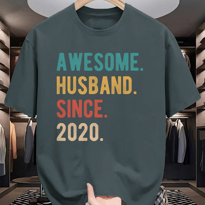 Best Wife Shirt, Wife and Husband Unisex T-Shirt/Hoodie/Sweatshirt HLT00 - 4th Year Wedding Anniversary Epic Awesome Husband Since 2020 T-Shirt