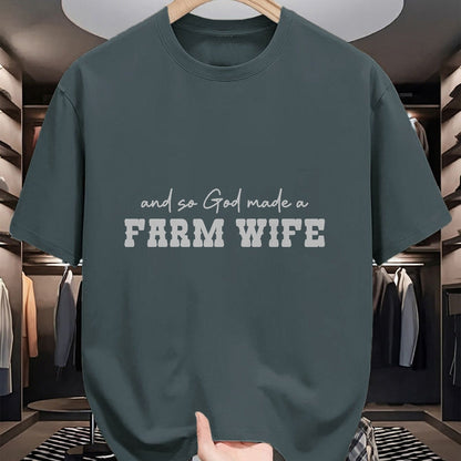 Best Farmer Life Shirt, Funny Farmer UnisexT-Shirt/Hoodie/Sweatshirt HLT00 - and So God Made A Farm Wife Women Girl Funny Farmer T-Shirt