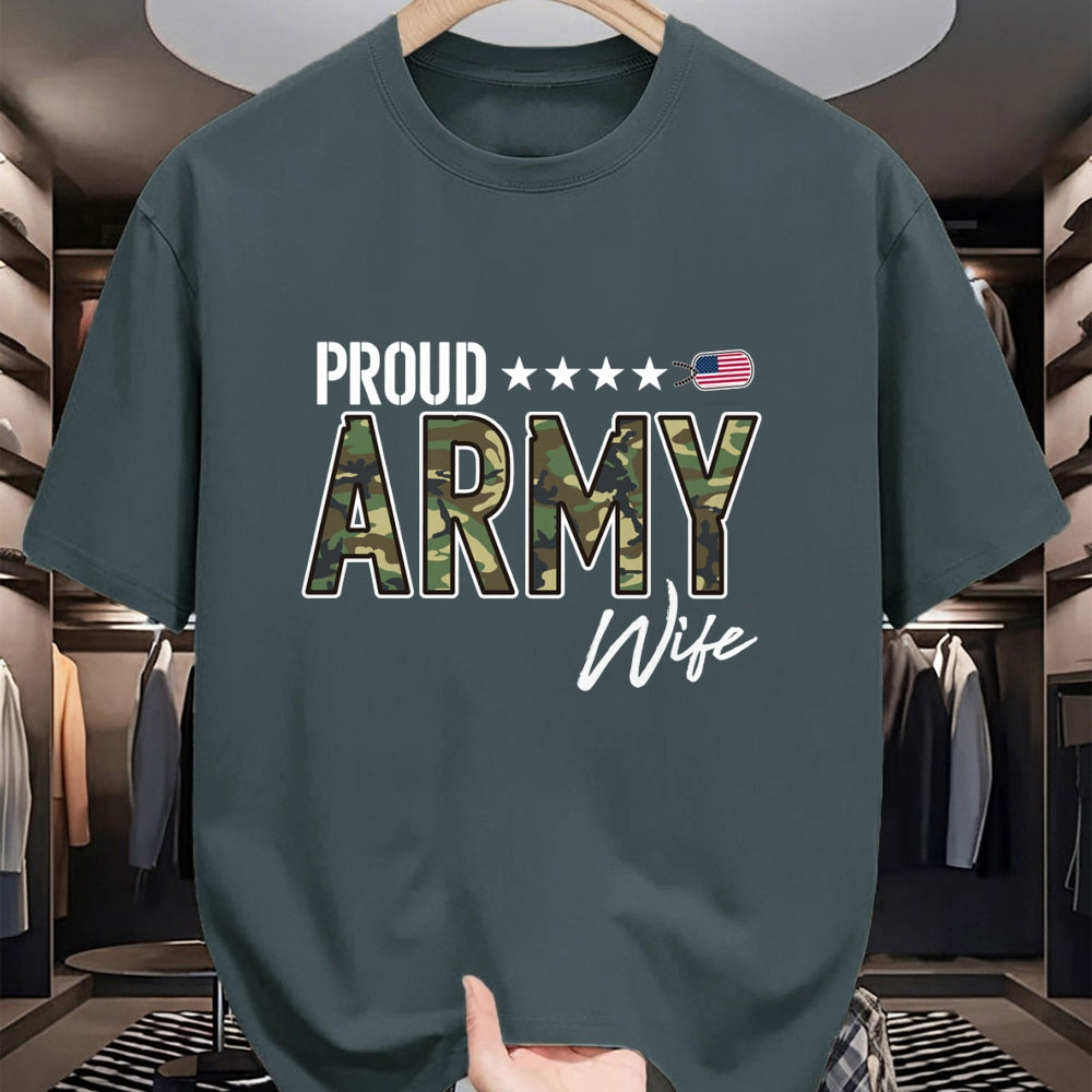 Best Wife Shirt, Wife and Husband Unisex T-Shirt/Hoodie/Sweatshirt HLT00 - Gift for wife T shirt, lucky wife   OCP Proud Army Wife Pullover Hoodie