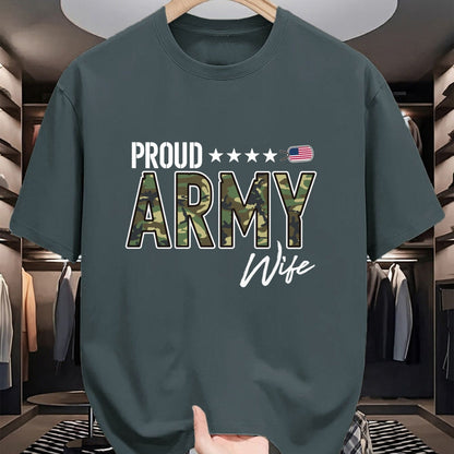 Best Wife Shirt, Wife and Husband Unisex T-Shirt/Hoodie/Sweatshirt HLT00 - Gift for wife T shirt, lucky wife   OCP Proud Army Wife Pullover Hoodie