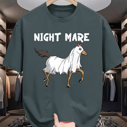 Best Horse Lover Shirt , Funny Horse UnisexT-Shirt/Hoodie/Sweatshirt HLT00 - Horse Ghost Night Mare  Equestrian Horse Lover Halloween T-Shirt