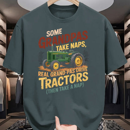 Best Farmer Life Shirt, Funny Farmer UnisexT-Shirt/Hoodie/Sweatshirt HLT00 - Farmer Some Grandpas Take Naps Cool Grandpas Drive Tractor T-Shirt