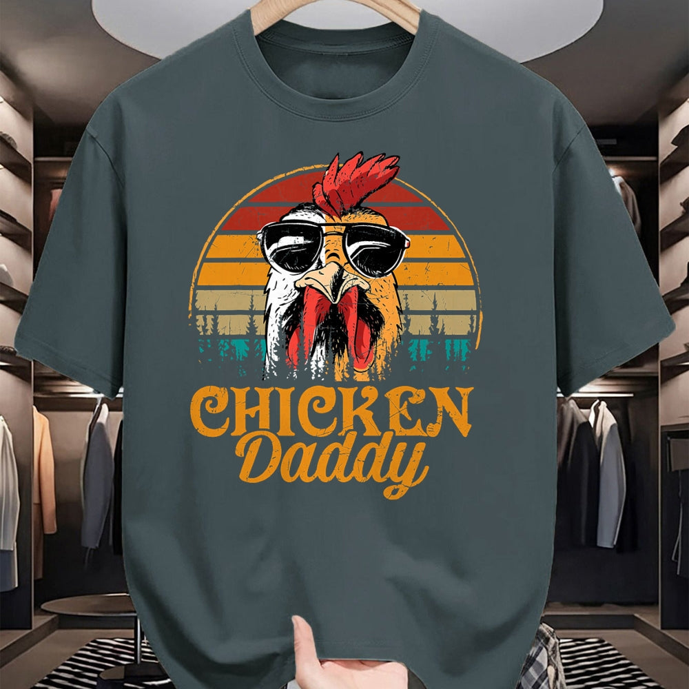 Best Farmer Life Shirt, Funny Farmer UnisexT-Shirt/Hoodie/Sweatshirt HLT00 - Chicken Daddy Vintage Poultry Farmer Funny Fathers Day Mens T-Shirt