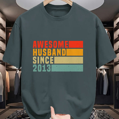 Best Wife Shirt, Wife and Husband Unisex T-Shirt/Hoodie/Sweatshirt HLT00 - 10th Wedding Anniversary For Him - Awesome Husband 2013 T-Shirt