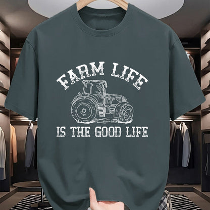 Best Farmer Life Shirt, Funny Farmer UnisexT-Shirt/Hoodie/Sweatshirt HLT00 - Farm Life is The Good Life Tractor T-Shirt