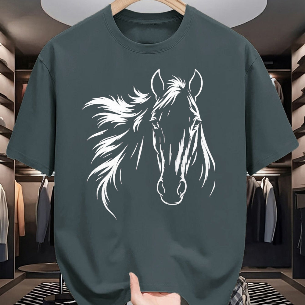 Best Horse Lover Shirt , Funny Horse UnisexT-Shirt/Hoodie/Sweatshirt HLT00 - Cute & Elegant Horse Silhouette Art for Horse Lovers T-Shirt, Men, Black, 3X-Large