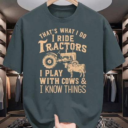 Best Farmer Life Shirt, Funny Farmer UnisexT-Shirt/Hoodie/Sweatshirt HLT00 - Funny Farmer Cowboy Gift That's What I Do I Ride Tractors T-Shirt