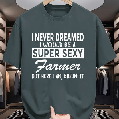 Best Farmer Life Shirt, Funny Farmer UnisexT-Shirt/Hoodie/Sweatshirt HLT00 - Super Sexy Farmer Funny Farm T-Shirt T-Shirt, Men, Black, 3X-Large