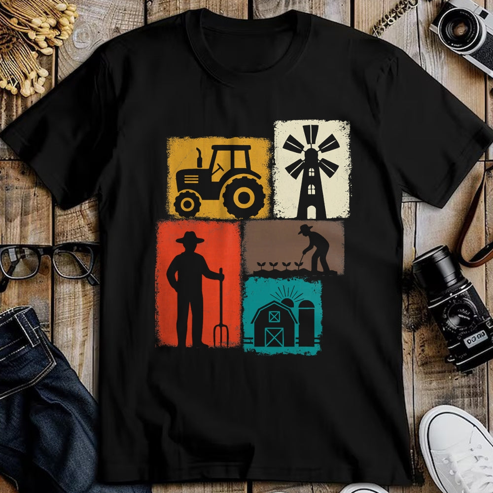 Best Farmer Life Shirt, Funny Farmer UnisexT-Shirt/Hoodie/Sweatshirt HLT00 - Farmer Vintage Collage Farming Men Rancher Cowboy Farm Owner T-Shirt