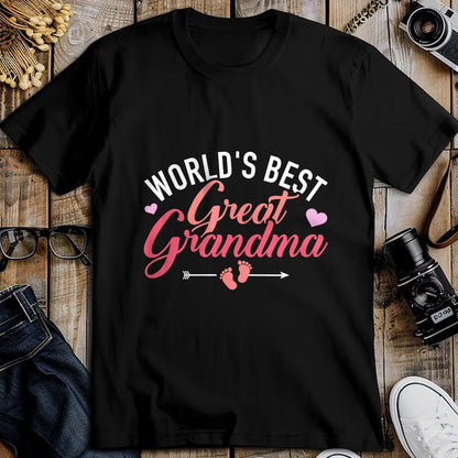 Best Grandma Shirt, Proud Grandma Unisex T-Shirt/Hoodie/Sweatshirt HLT00 - World's best great grandma T-Shirt (1)