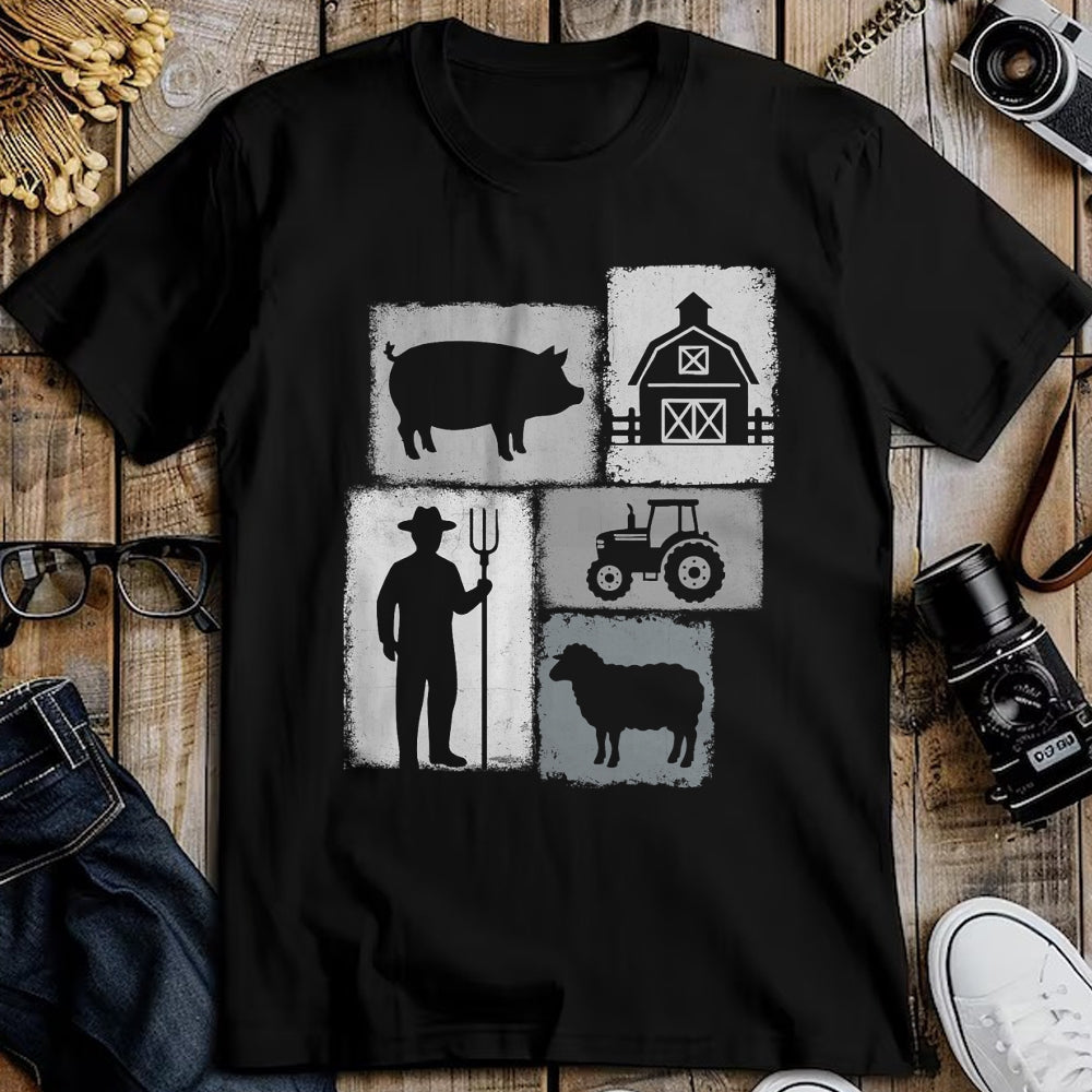 Best Farmer Life Shirt, Funny Farmer UnisexT-Shirt/Hoodie/Sweatshirt HLT00 - Farmer Vintage Collage Farming Rancher Cowboy Farm Owner T-Shirt