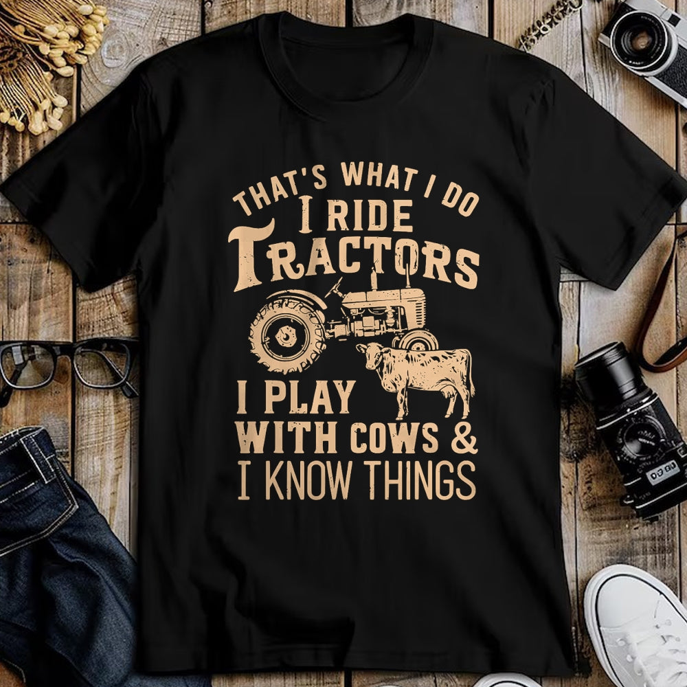 Best Farmer Life Shirt, Funny Farmer UnisexT-Shirt/Hoodie/Sweatshirt HLT00 - Funny Farmer Cowboy Gift That's What I Do I Ride Tractors T-Shirt