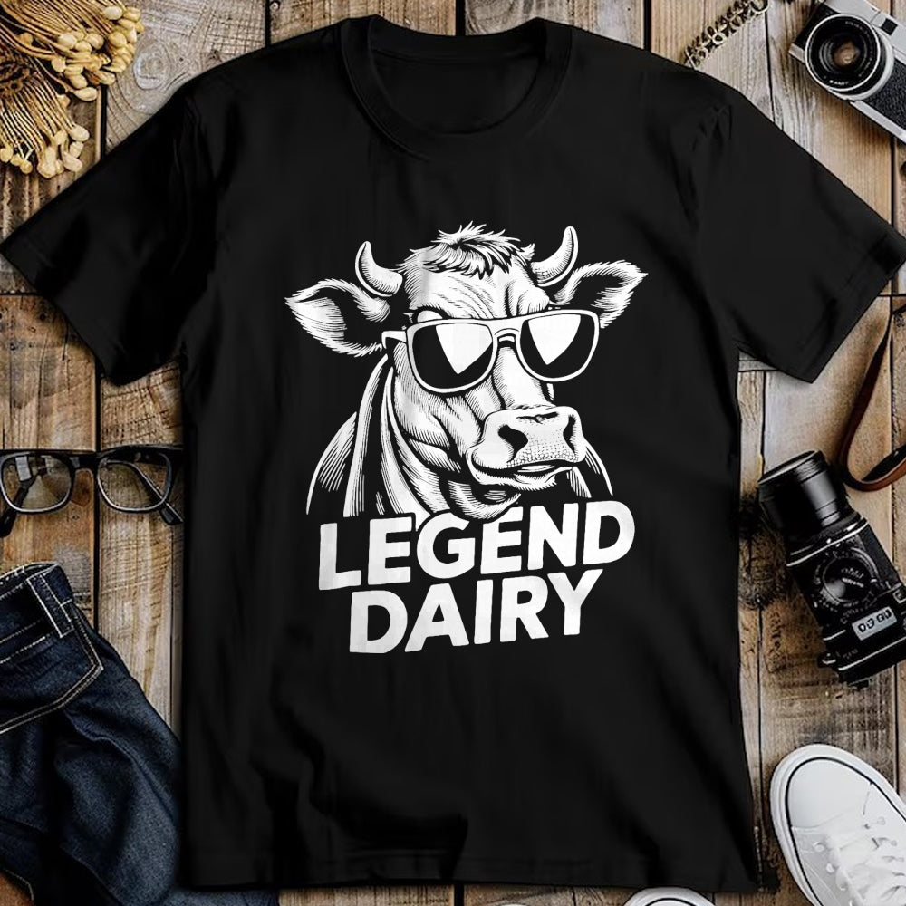 Best Farmer Life Shirt, Funny Farmer UnisexT-Shirt/Hoodie/Sweatshirt HLT00 - Legend Dairy Funny Farm Animal Cow Sunglass Farmer Farming T-Shirt