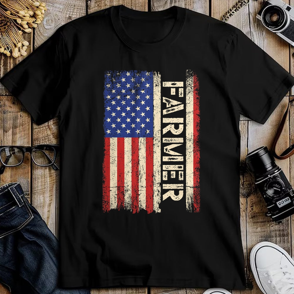 Best Farmer Life Shirt, Funny Farmer UnisexT-Shirt/Hoodie/Sweatshirt HLT00 - Farmer Tractors USA American Flag Patriotic Farming Men Tee T-Shirt