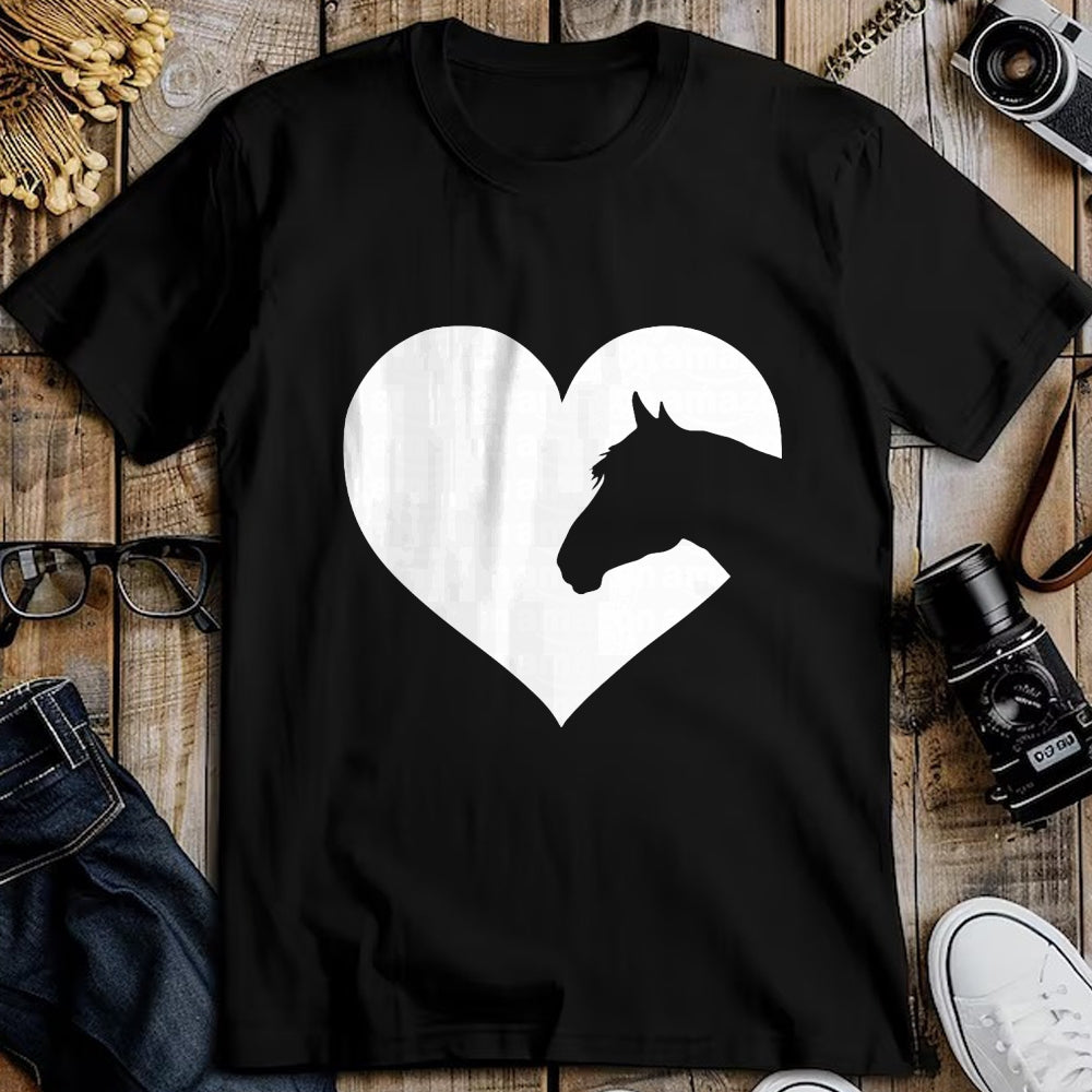 Best Horse Lover Shirt , Funny Horse UnisexT-Shirt/Hoodie/Sweatshirt HLT00 - Cute Horse Lovers Gift idea Heart tee Shirt for Women Girls T-Shirt