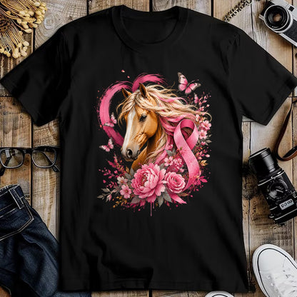 Best Horse Lover Shirt , Funny Horse UnisexT-Shirt/Hoodie/Sweatshirt HLT00 - Breast Cancer Awareness Horse Pink Ribbon Butterfly Survivor T-Shirt