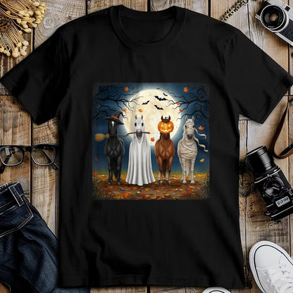 Best Horse Lover Shirt , Funny Horse UnisexT-Shirt/Hoodie/Sweatshirt HLT00 - Creepy Cute Halloween Horse Design for Equestrian Woman Girl T-Shirt