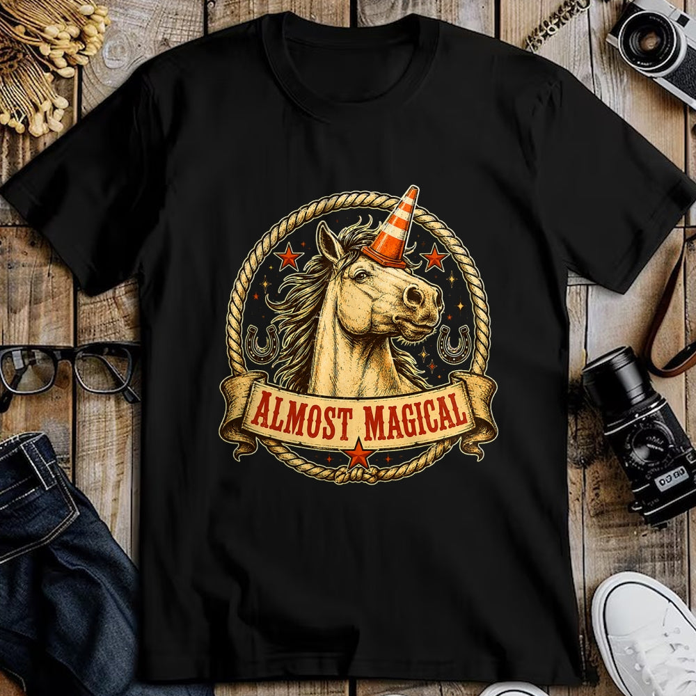 Best Horse Lover Shirt , Funny Horse UnisexT-Shirt/Hoodie/Sweatshirt HLT00 - Funny Horse Unicorn Graphic Almost Magical Slogan T-Shirt