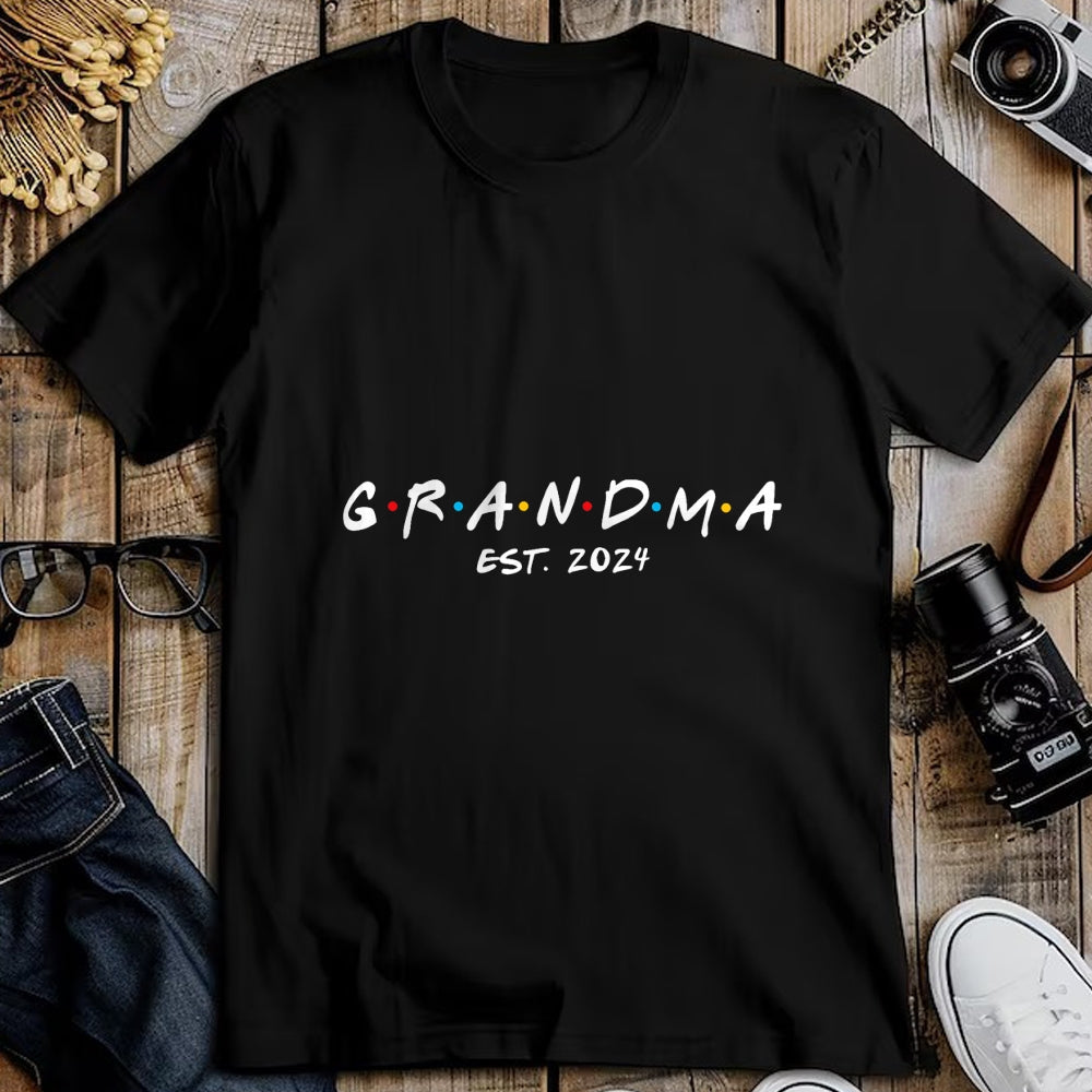 Best Grandma Shirt, Proud Grandma Unisex T-Shirt/Hoodie/Sweatshirt HLT00 - Soon to Be Grandma 2024 Gift Promoted to Grandma Est 2024 T-Shirt (1)