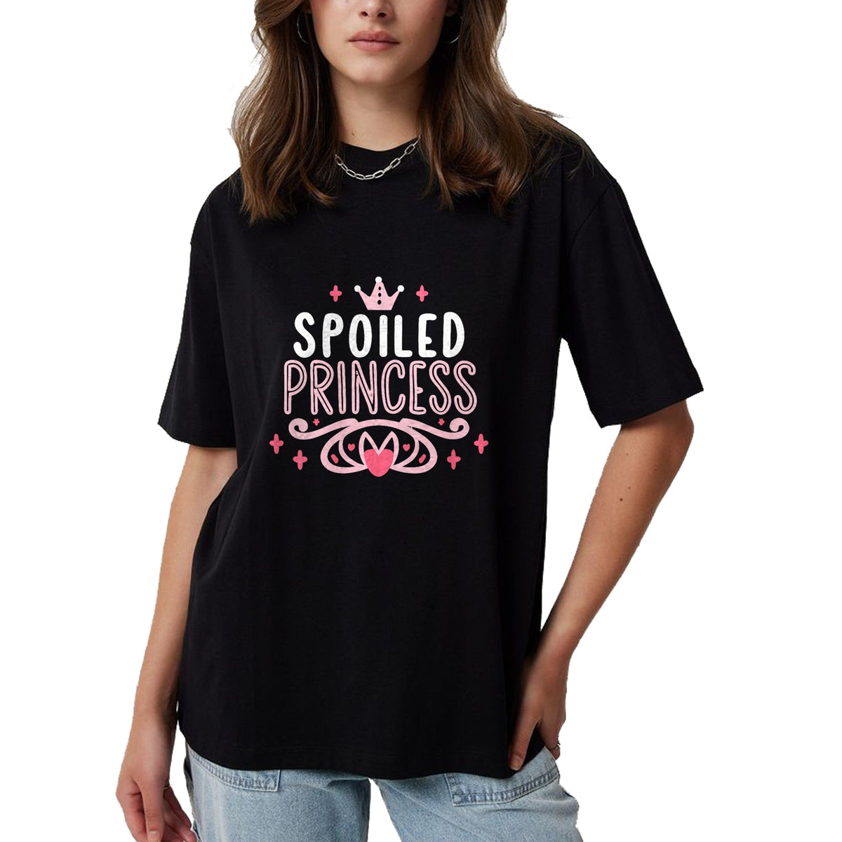 Best Wife Shirt, Wife and Husband Unisex T-Shirt/Hoodie/Sweatshirt HLT00 - Spoiled Princess Funny Women, Girl, Spoiled V-Neck T-Shirt