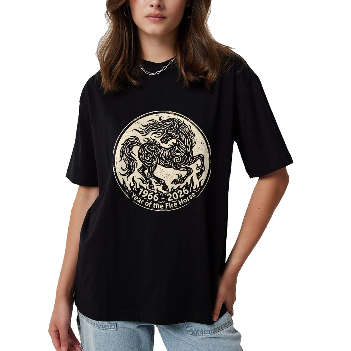 Best Horse Lover Shirt , Funny Horse UnisexT-Shirt/Hoodie/Sweatshirt HLT00 -  1966 2026 Year of The Fire Horse Chinese Zodiac 1966 Vintage T-Shirt, Men, Black, 3X-Large
