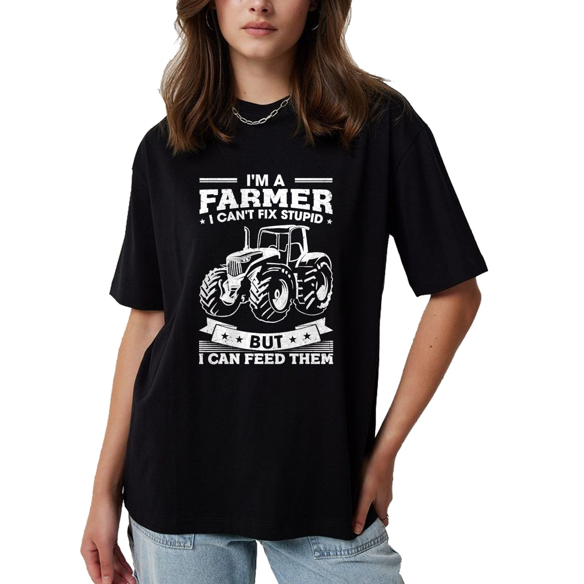 Best Farmer Life Shirt, Funny Farmer UnisexT-Shirt/Hoodie/Sweatshirt HLT00 - Funny Farming Tractor I'm A Farmer I Feed People T-Shirt