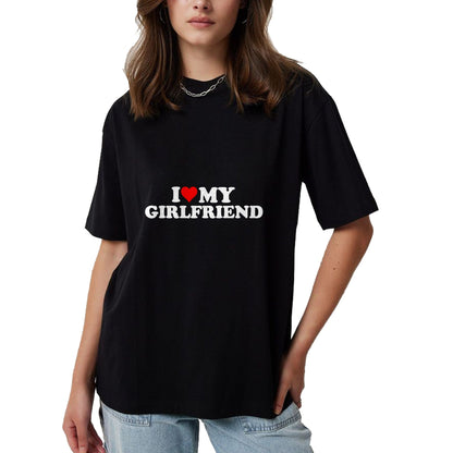 Best Wife Shirt, Wife and Husband Unisex T-Shirt/Hoodie/Sweatshirt HLT00 - I Love My Hot Girlfriend I Heart My Hot Girlfriend GF T-Shirt (2)