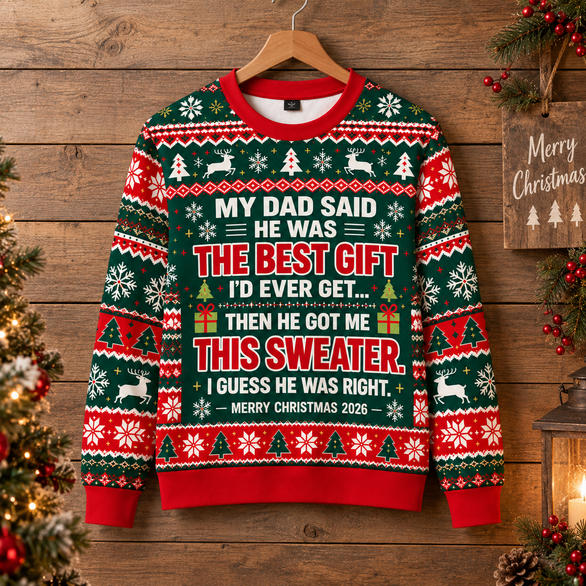 UGLY SWEARTER FOR YOUR KIDS - AWESOME GIFT FOR CHRISTMAS - NTTD00 A04-3 (SKU2610-221)