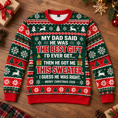 UGLY SWEARTER FOR YOUR KIDS - AWESOME GIFT FOR CHRISTMAS - NTTD00 A04-3 (SKU2610-221)
