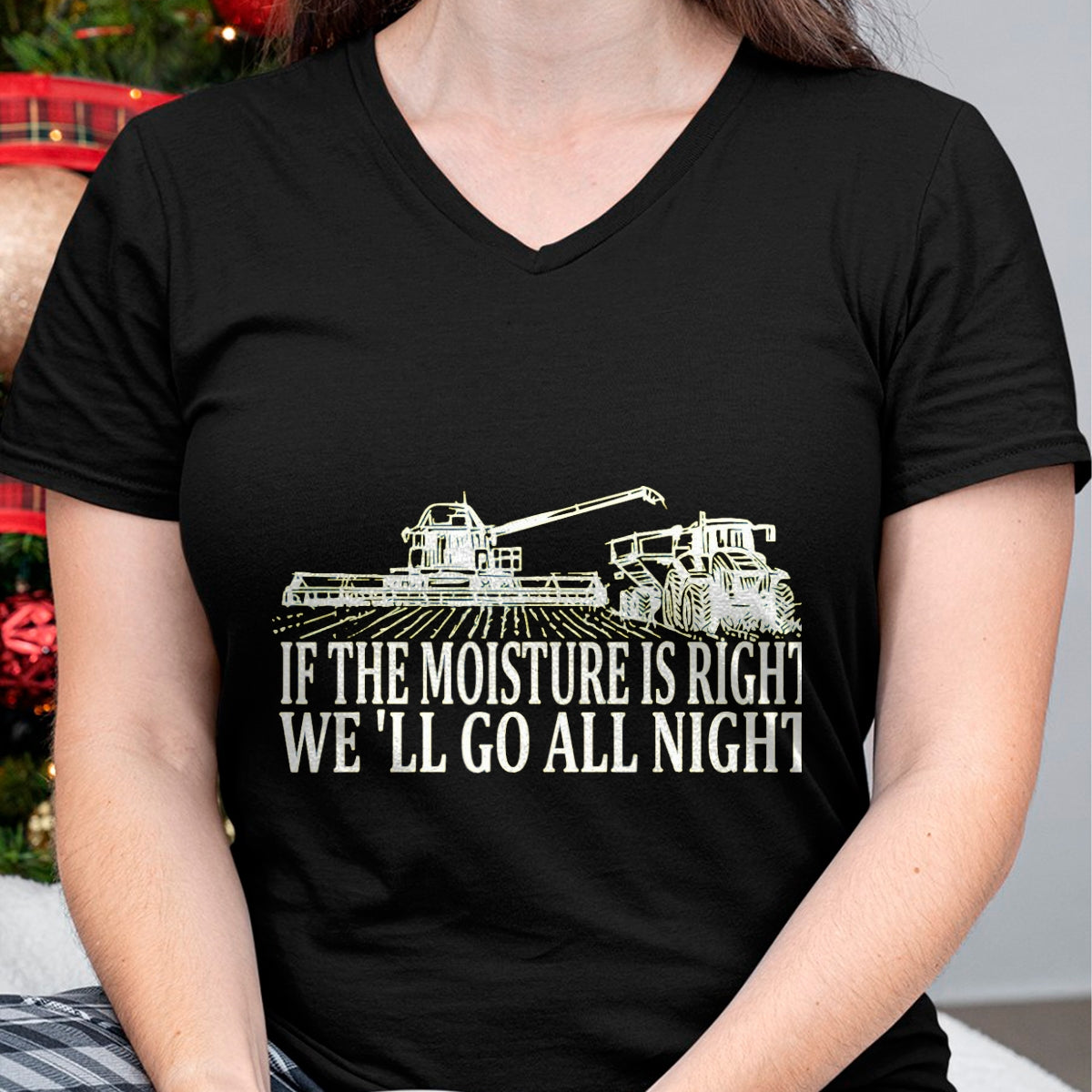 Best Farmer Life Shirt, Funny Farmer UnisexT-Shirt/Hoodie/Sweatshirt HLT00 - If The Moisture's Right We'll Go All Night Farmer for Men T-Shirt, Men, Black, 3X-Large