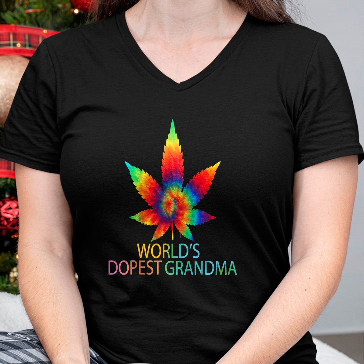 Best Grandma Shirt, Proud Grandma Unisex T-Shirt/Hoodie/Sweatshirt HLT00 - Funny World's Dopest Grandma Weed marijuana T-Shirt