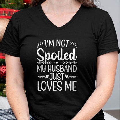 Best Wife Shirt, Wife and Husband Unisex T-Shirt/Hoodie/Sweatshirt HLT00 - Gift for wife T shirt, spoiled wife   Funny Spoiled Wife Art For Women Girls Husband Spoiled Wife T- (4)