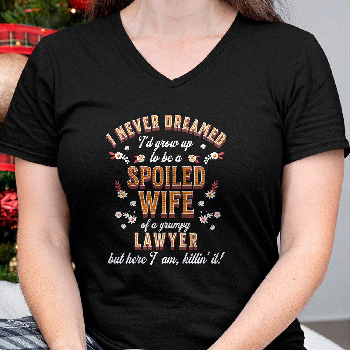 Best Wife Shirt, Wife and Husband Unisex T-Shirt/Hoodie/Sweatshirt HLT00 - Gift for wife T shirt, spoiled wife   Spoiled Wife Grumpy Husband Funny Lawyer Wife Sweatshirt