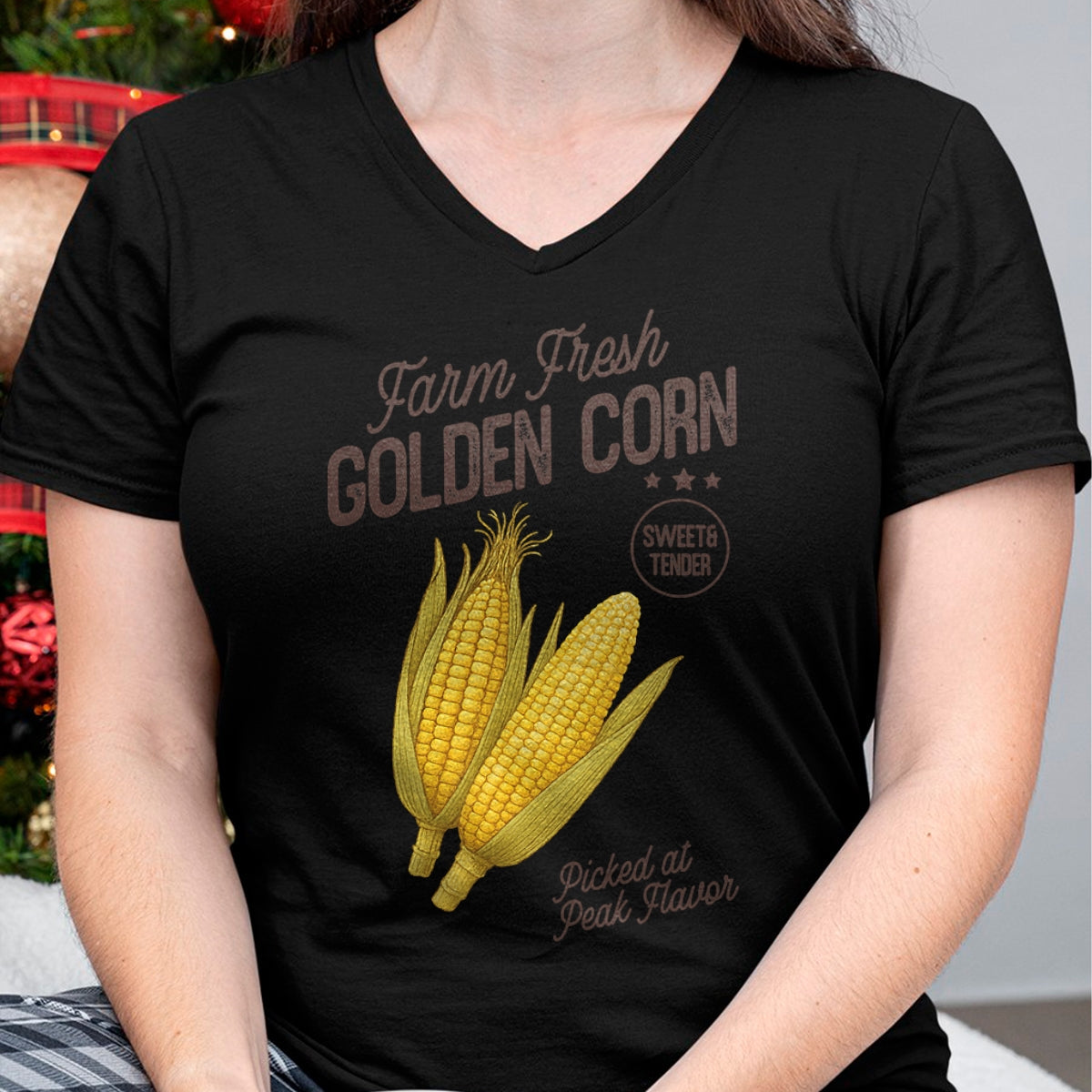 Best Farmer Life Shirt, Funny Farmer UnisexT-Shirt/Hoodie/Sweatshirt HLT00 - Farm Fresh Golden Corn Retro Sweet Vegetable Farmers Market T-Shirt