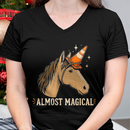 Best Horse Lover Shirt , Funny Horse UnisexT-Shirt/Hoodie/Sweatshirt HLT00 - Almost Magical Funny Horse Unicorn Humor T-Shirt, Men, Black, 3X-Large