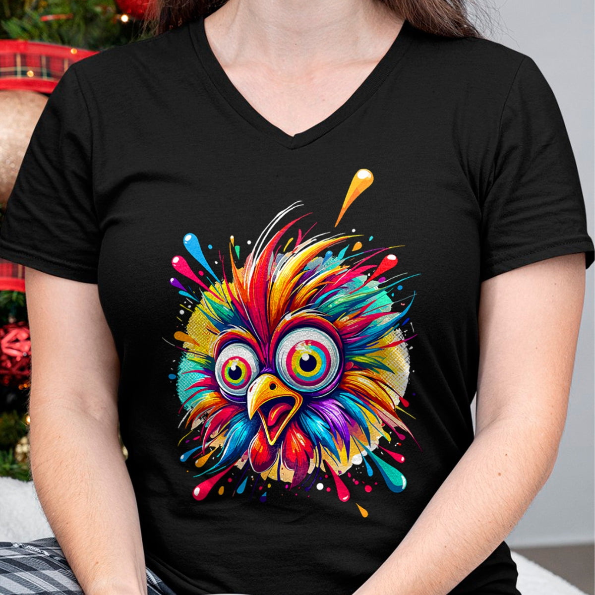 Best Farmer Life Shirt, Funny Farmer UnisexT-Shirt/Hoodie/Sweatshirt HLT00 -Colorful Crazy Chicken Farmer T-Shirt