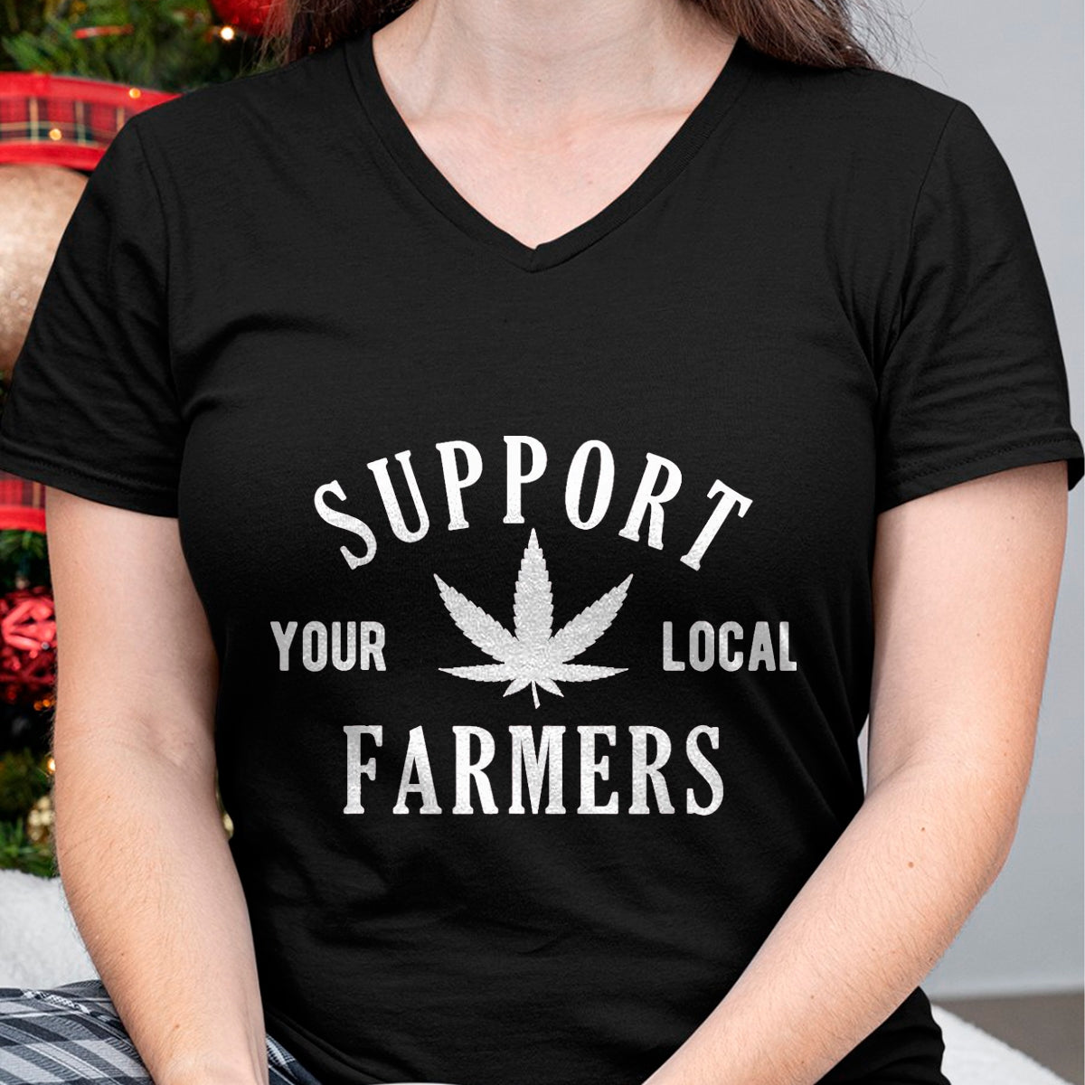 Best Farmer Life Shirt, Funny Farmer UnisexT-Shirt/Hoodie/Sweatshirt HLT00 - Support Your Local Farmers Cannabis Leaf Marijuana T-Shirt, Men, Burgundy, Large