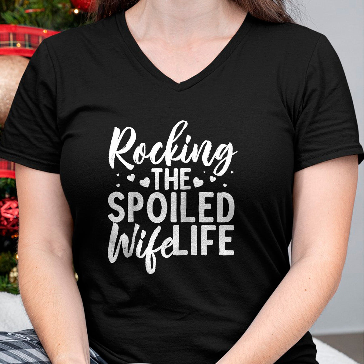 Best Wife Shirt, Wife and Husband Unisex T-Shirt/Hoodie/Sweatshirt HLT00 - Gift for wife T shirt, spoiled wife   Funny Spoiled Wife Art For Women Husband Spoiled Wife Life Rag (3)