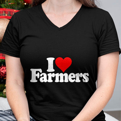 Best Farmer Life Shirt, Funny Farmer UnisexT-Shirt/Hoodie/Sweatshirt HLT00 - I LOVE HEART FARMERS T-Shirt