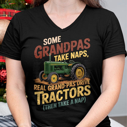 Best Farmer Life Shirt, Funny Farmer UnisexT-Shirt/Hoodie/Sweatshirt HLT00 - Farmer Some Grandpas Take Naps Cool Grandpas Drive Tractor T-Shirt