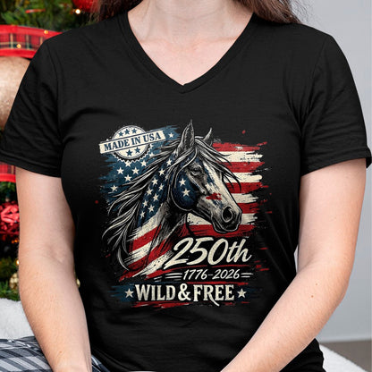 Best Horse Lover Shirt , Funny Horse UnisexT-Shirt/Hoodie/Sweatshirt HLT00 - America 250th Horse USA Flag Independence 1776-2026 Western T-Shirt, Men, Black, 3X-Large