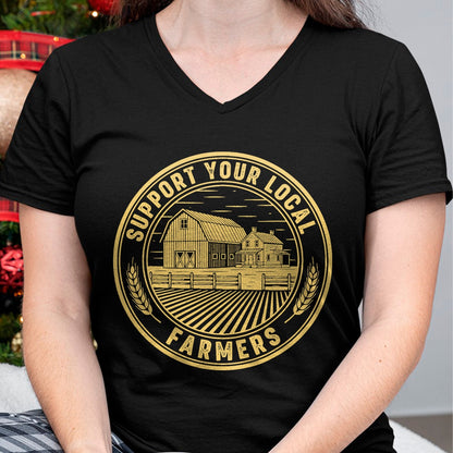 Best Farmer Life Shirt, Funny Farmer UnisexT-Shirt/Hoodie/Sweatshirt HLT00 - Vintage Support Your Local Farmers Farming Farm Farmer T-Shirt (3)